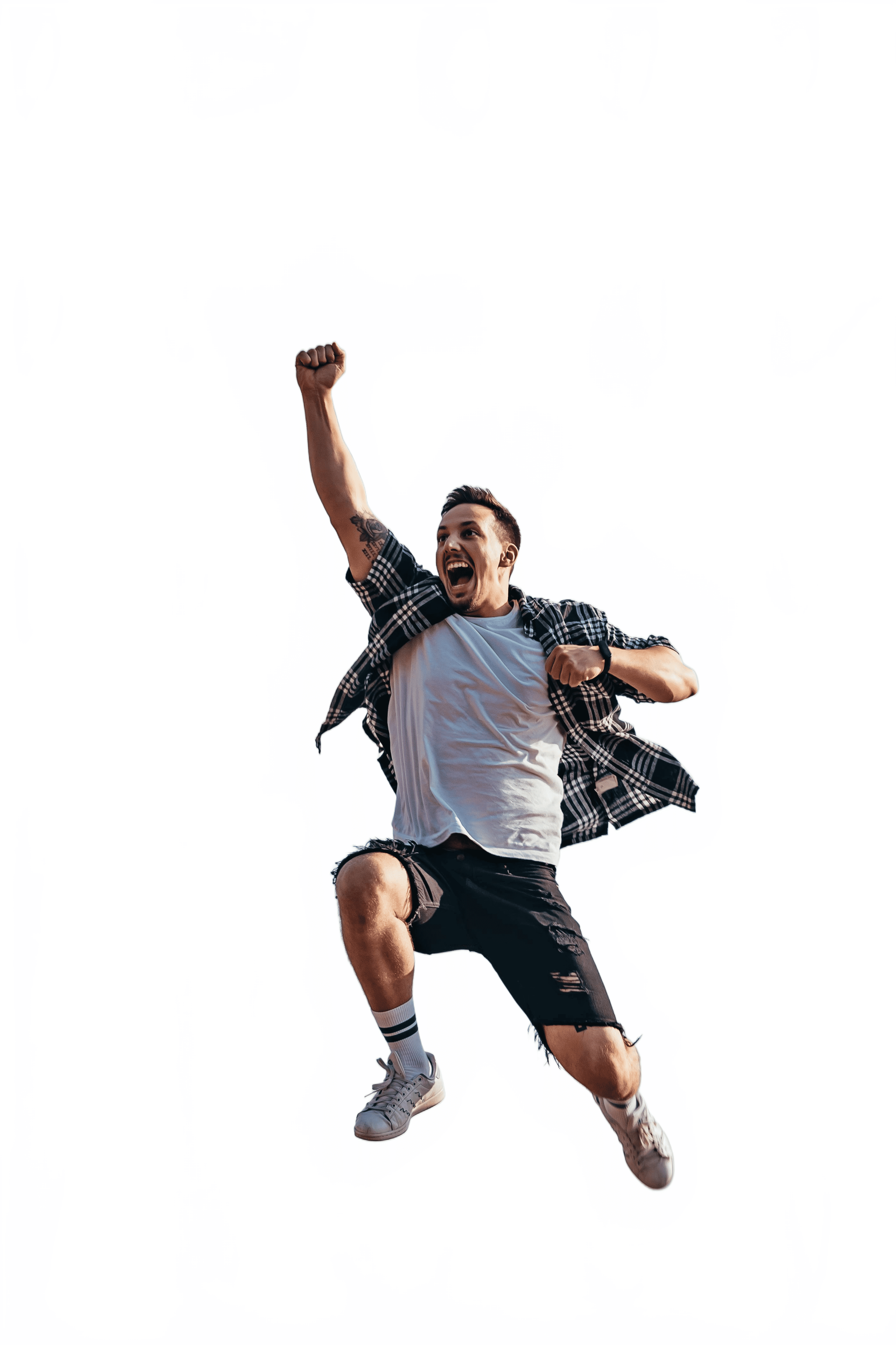 Group photo with professional white background